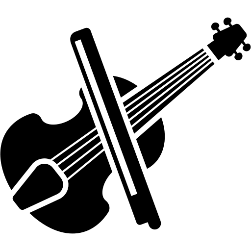 Violin acoustic guitar music string instrument icon