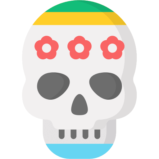Mexican skull crafts cultures mexico icon Mexican skull crafts cultures mexico icon