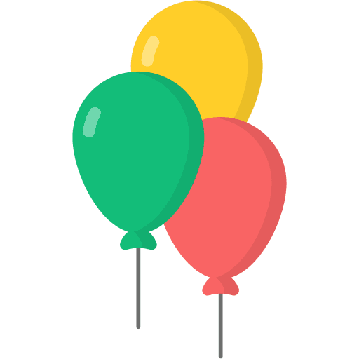 Balloon decoration party balloon icon Balloon decoration party balloon icon