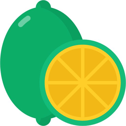 Lime fruit food and restaurant vegan icon Lime fruit food and restaurant vegan icon