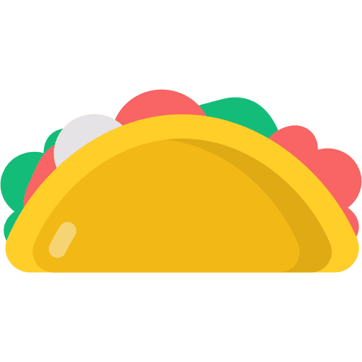 Taco salad food and restaurant tortilla icon Taco salad food and restaurant tortilla icon
