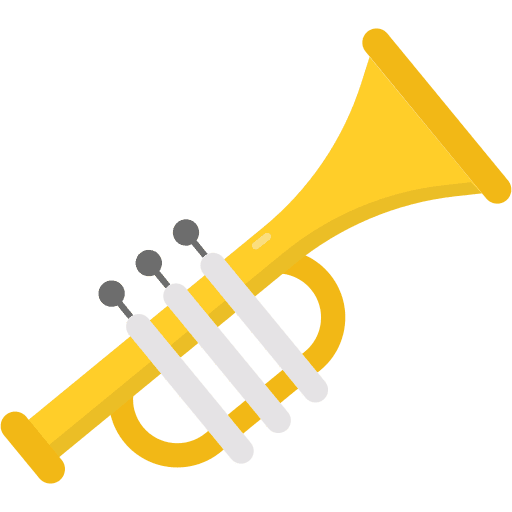Trumpet concert musical instrument music icon Trumpet concert musical instrument music icon
