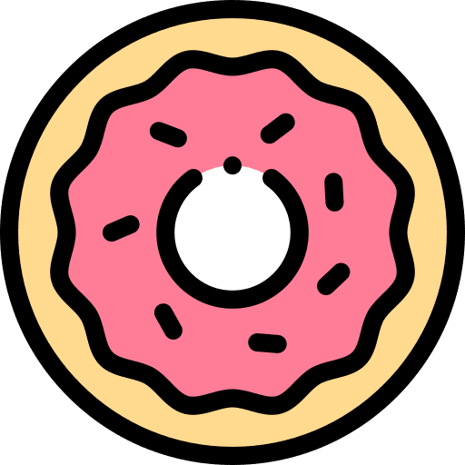 Donut baker sweet doughnut icon