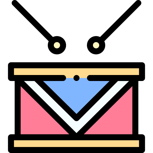 Drum percussion instrument 4th of july drum icon Drum percussion instrument 4th of july drum icon