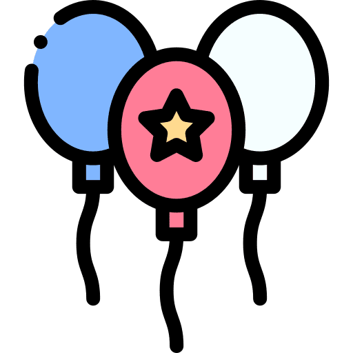 Balloons usa united states of america birthday and party icon Balloons usa united states of america birthday and party icon