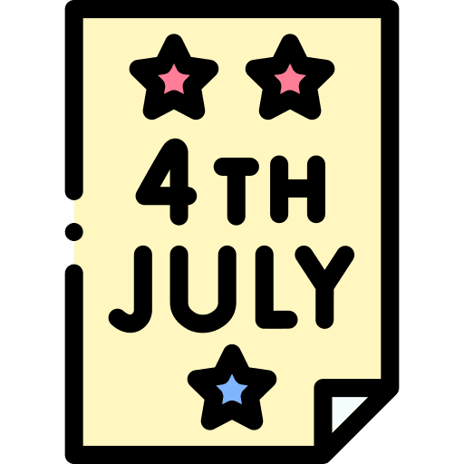 Poster independence day 4th of july united states of america icon Poster independence day 4th of july united states of america icon