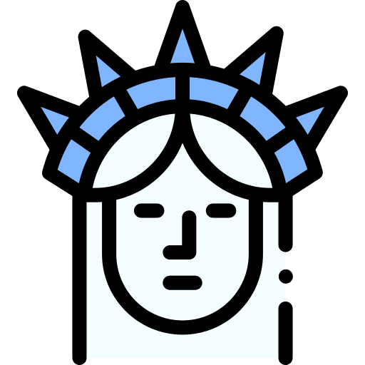 Statue of liberty new york architecture and city landmark icon Statue of liberty new york architecture and city landmark icon
