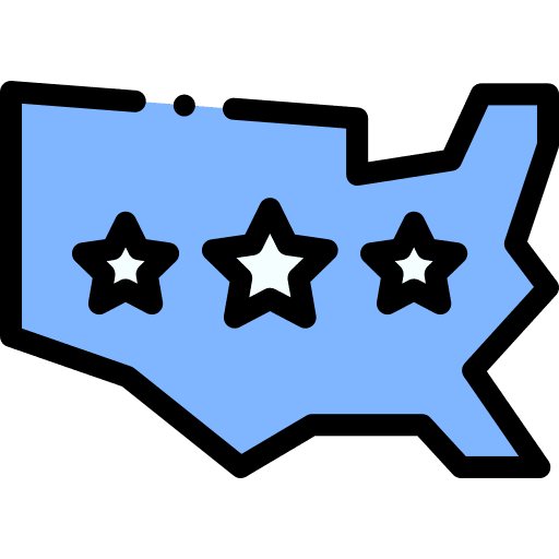 Usa map nation geography icon Usa map nation geography icon