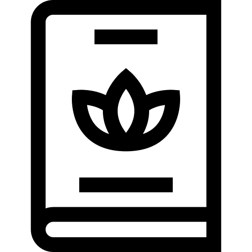 Book wellness book meditation icon