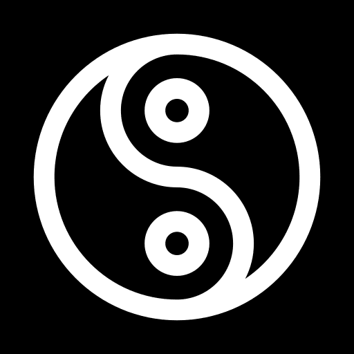 Yin yang balance yin yang taoism icon Yin yang balance yin yang taoism icon
