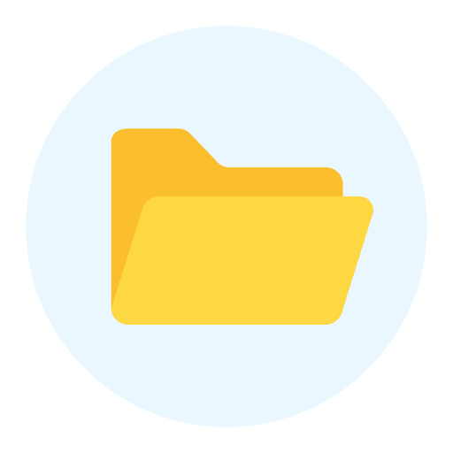 Folder data storage file storage files and folders icon