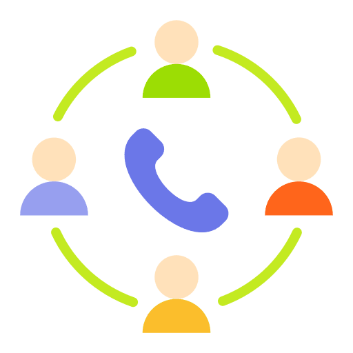 Video conference online call meeting icon