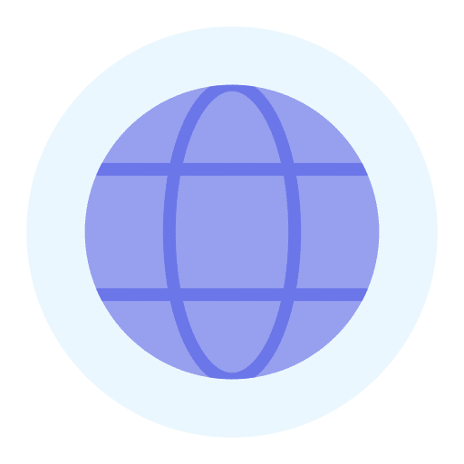Website communications ui global icon