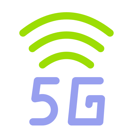5g multimedia connection internet icon