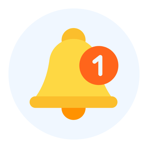 Notification bell ui packard bell alarm icon