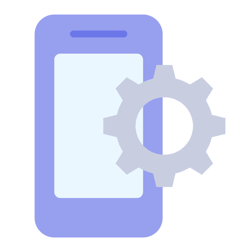 Settings software development app development icon