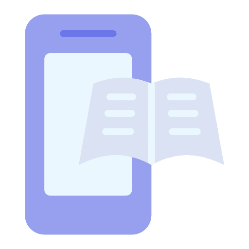 Ebook education electronic book ereader icon