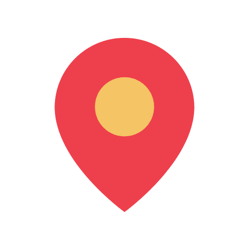 Location destination maps and location placeholder icon