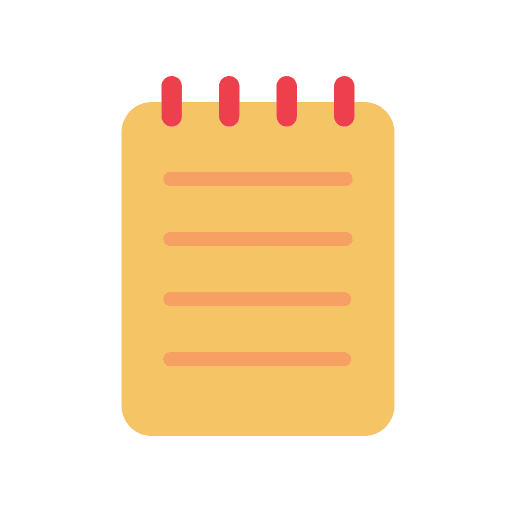 Notepad note notepad notebook icon