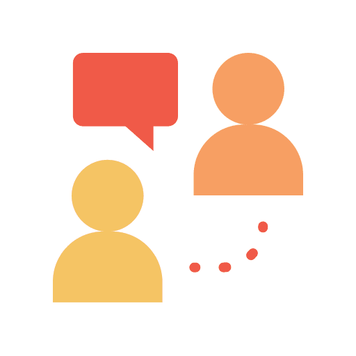 Online meeting communication speech bubble communications icon