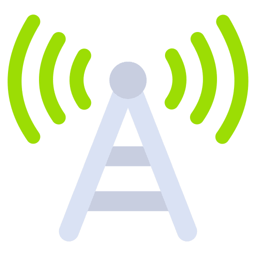 Signal tower tower antenna wireless connectivity icon