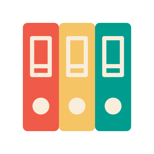 Binders folder office material files and folders icon Binders folder office material files and folders icon