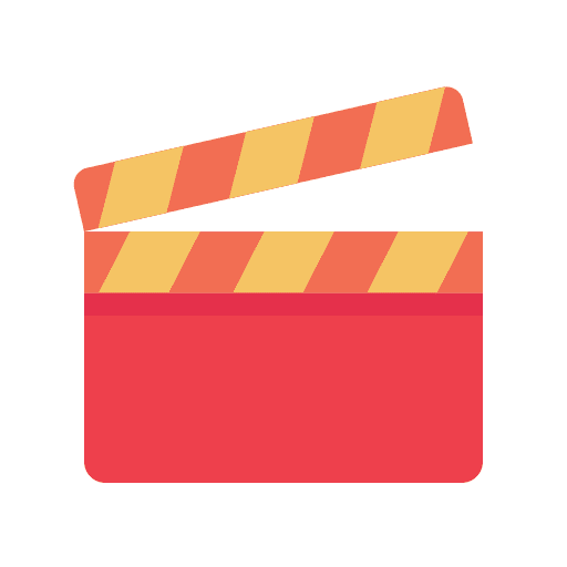 Clapperboard photographic film entertainment movies icon Clapperboard photographic film entertainment movies icon