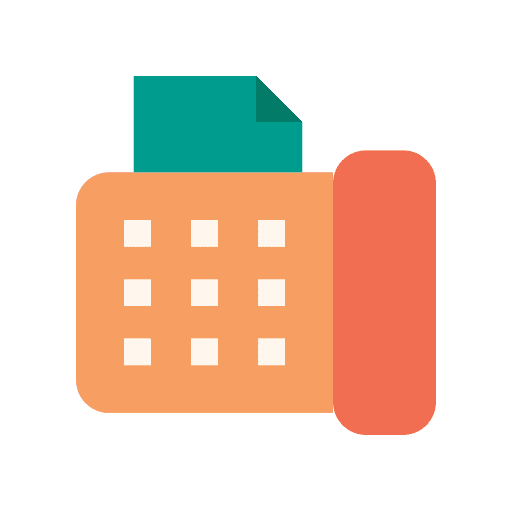 Fax machine fax machine text communications icon