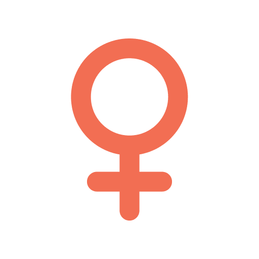 Female girl gender signaling icon Female girl gender signaling icon