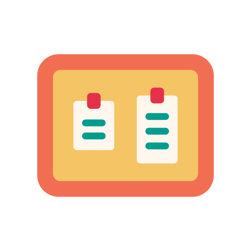 Noticeboard notes noticeboard notice icon