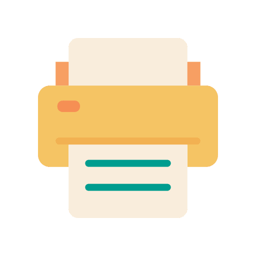 Printer print paper ink icon Printer print paper ink icon