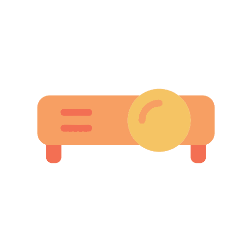 Projector presentation electronics office material icon Projector presentation electronics office material icon