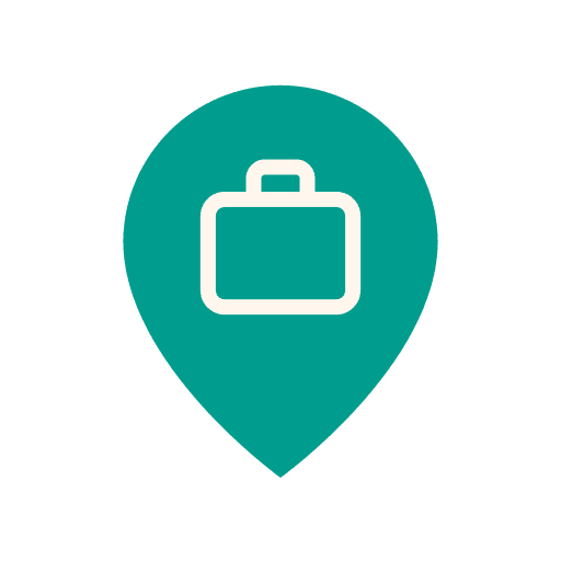 Workplace maps and location office work icon Workplace maps and location office work icon