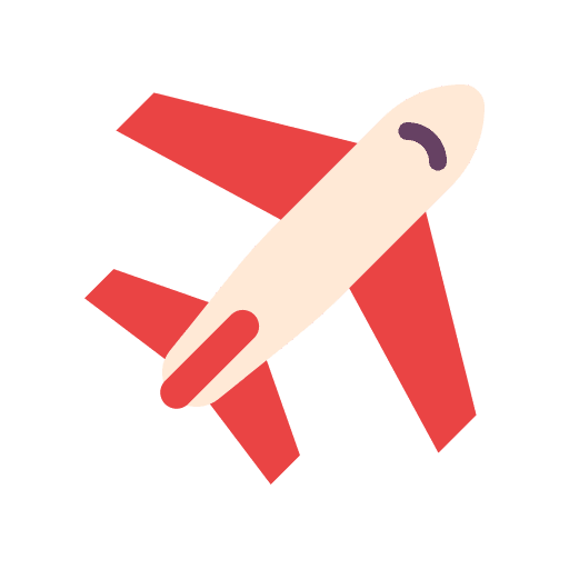 Airport airline transport aeroplane icon