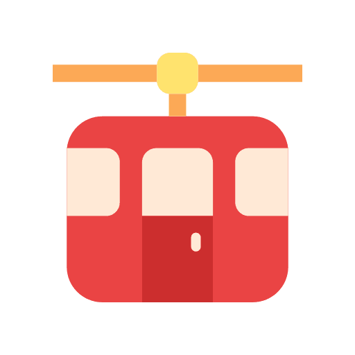 Cable car travel transportation cable car cabin icon Cable car travel transportation cable car cabin icon