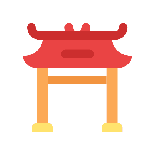 Chinatown torii gate chinatown icon Chinatown torii gate chinatown icon