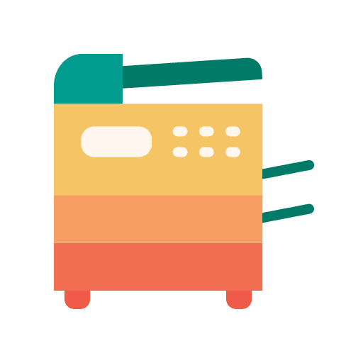 Copy machine device office tools technology icon Copy machine device office tools technology icon