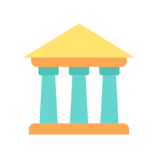 Old supreme court museum art column building icon
