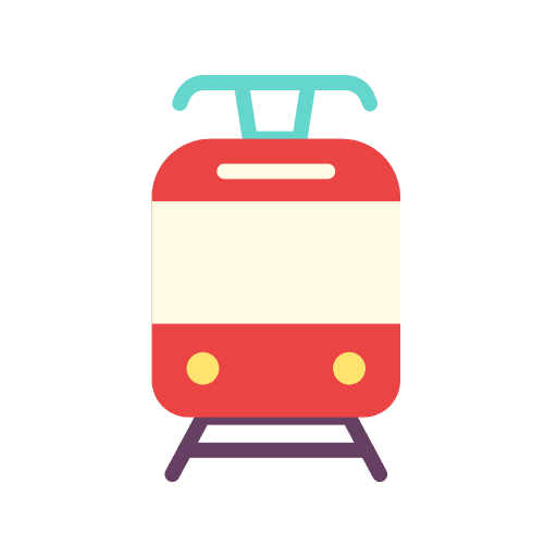 Tram tram railroad railway icon