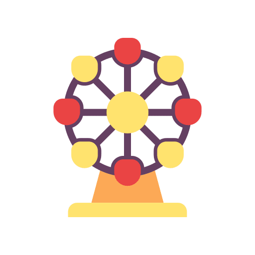 Ferris wheel amusement park entertainment fairground icon Ferris wheel amusement park entertainment fairground icon