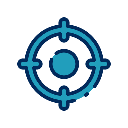 Aim point aim target icon
