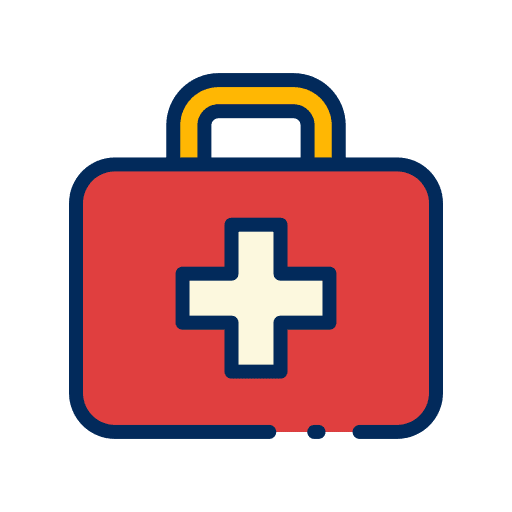 First aid kit hospital healthcare and medical emergency icon First aid kit hospital healthcare and medical emergency icon