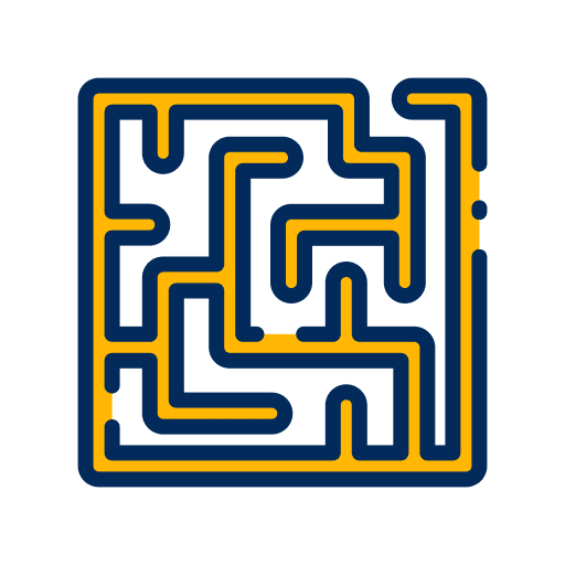 Labyrinth maze miscellaneous education icon Labyrinth maze miscellaneous education icon
