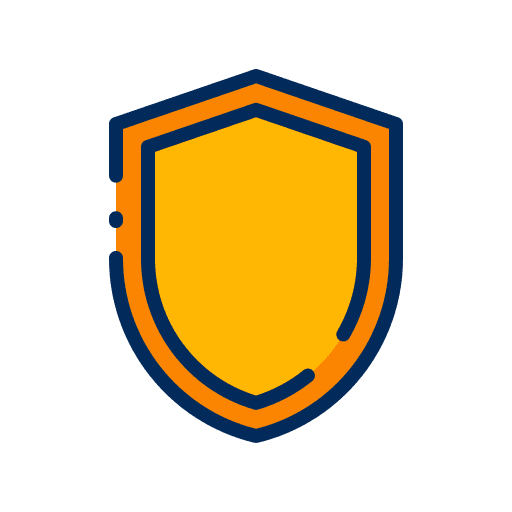 Shield defense antivirus security icon