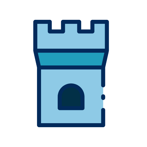 Tower fortress landmark tower icon Tower fortress landmark tower icon
