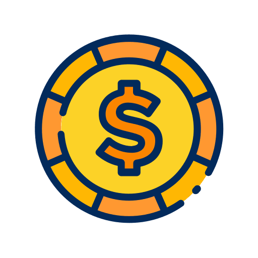 Coin business and finance cultures business icon Coin business and finance cultures business icon