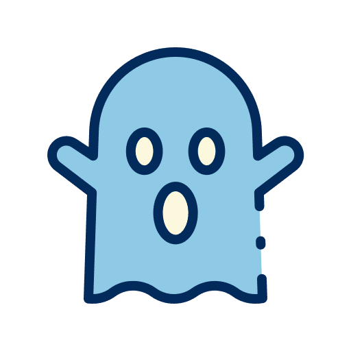 Ghost fear boo terror icon Ghost fear boo terror icon
