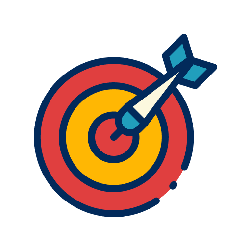 Goal objectives challenge bulleye icon Goal objectives challenge bulleye icon