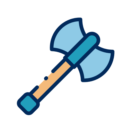 Axe tomahawk chopping wood cutting icon Axe tomahawk chopping wood cutting icon