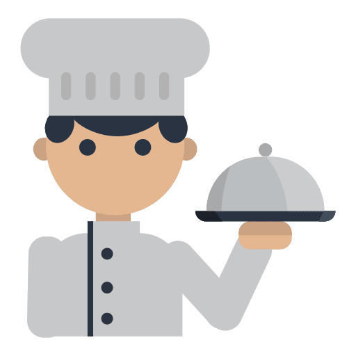Chef male chef kitchen cooker icon